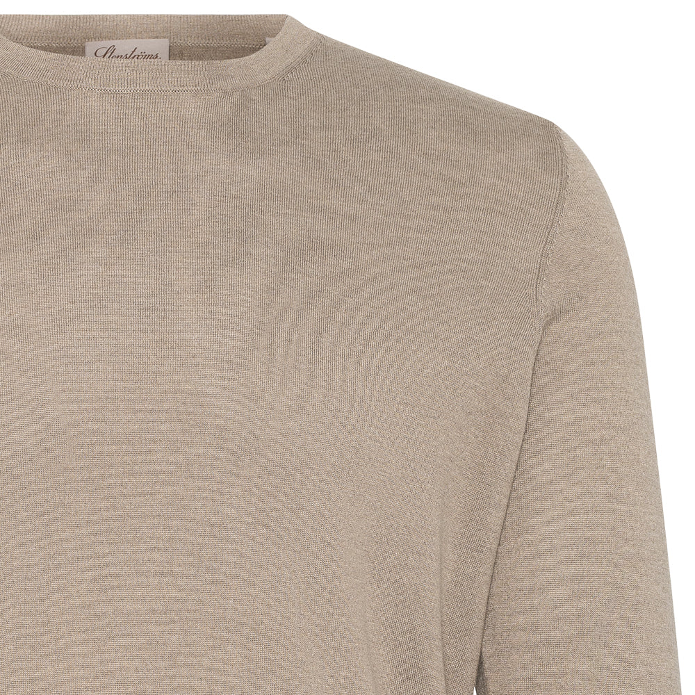 Rundhals genser - Beige
