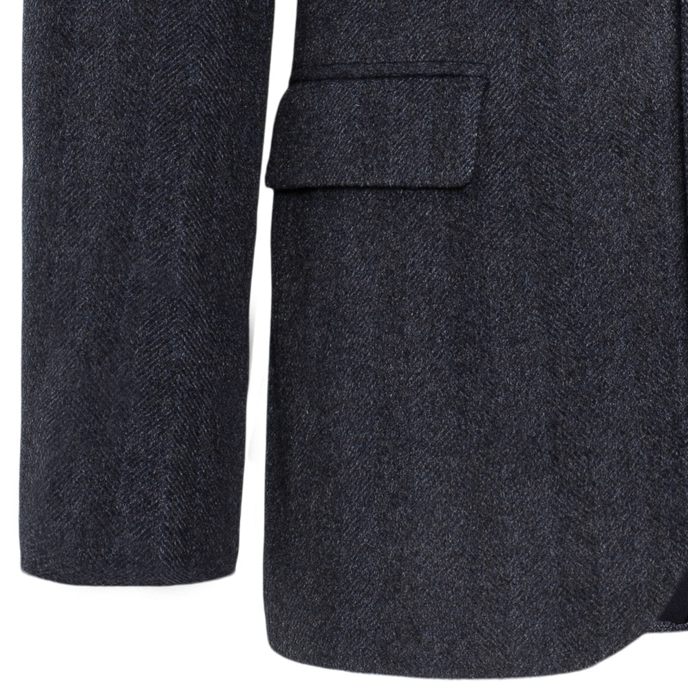 Jakke - Academy - Navymelert flanell