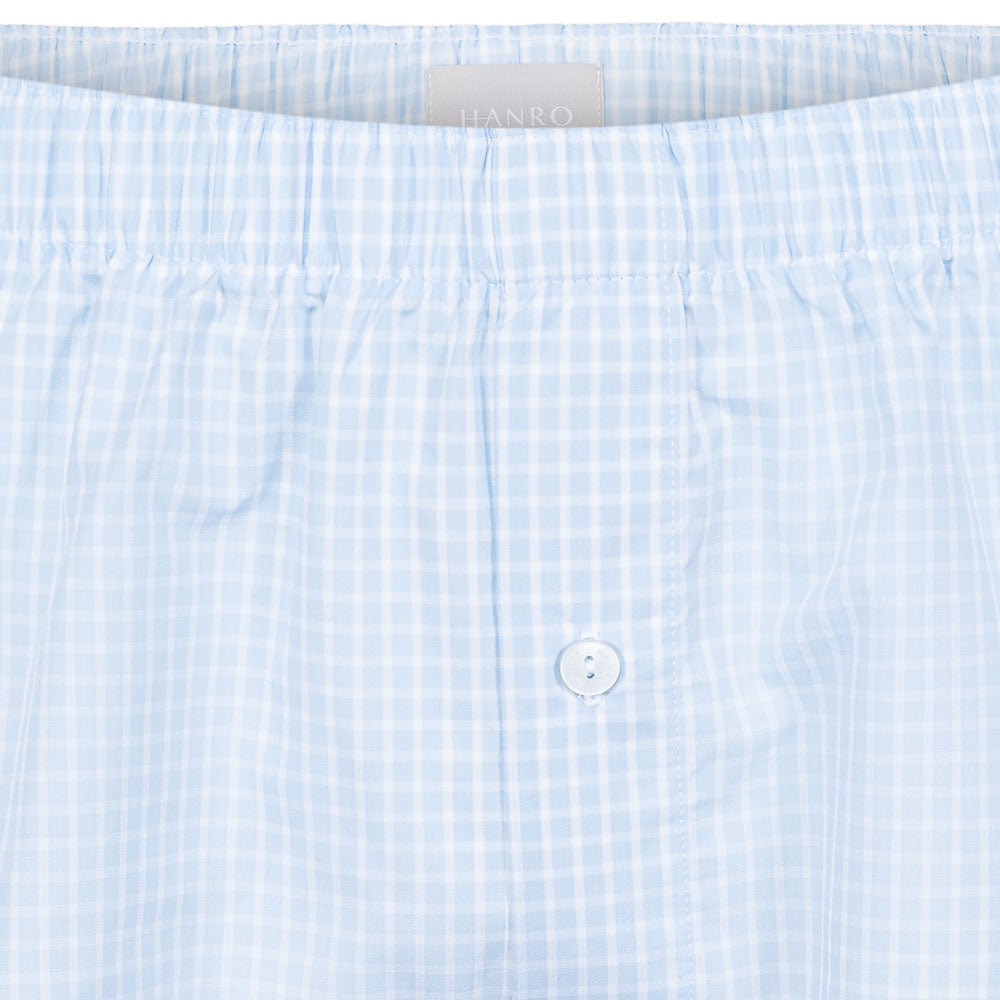 Boksershorts - Lys blå rutet
