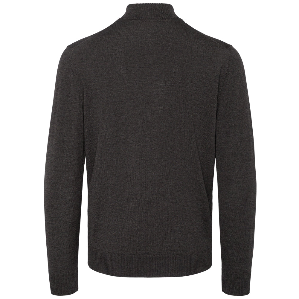 Full zip - Mørk brun