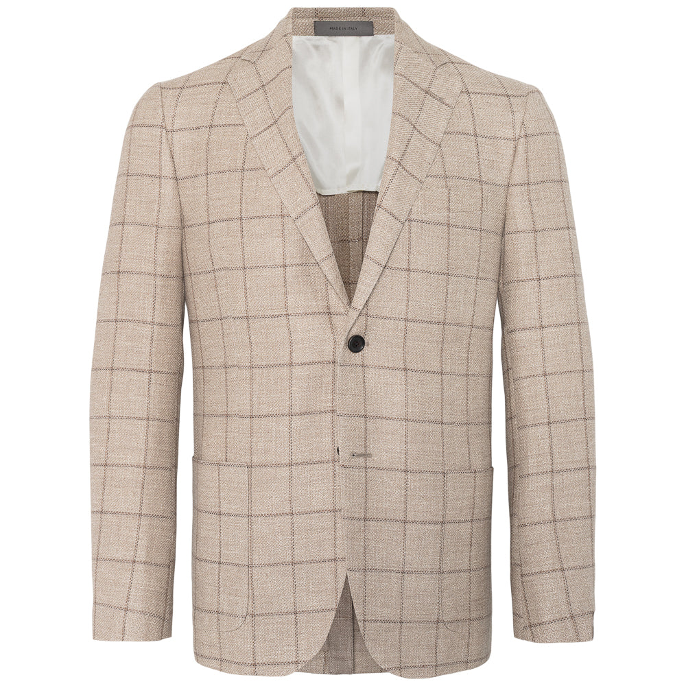 Jakke - Academy - Beige rutet