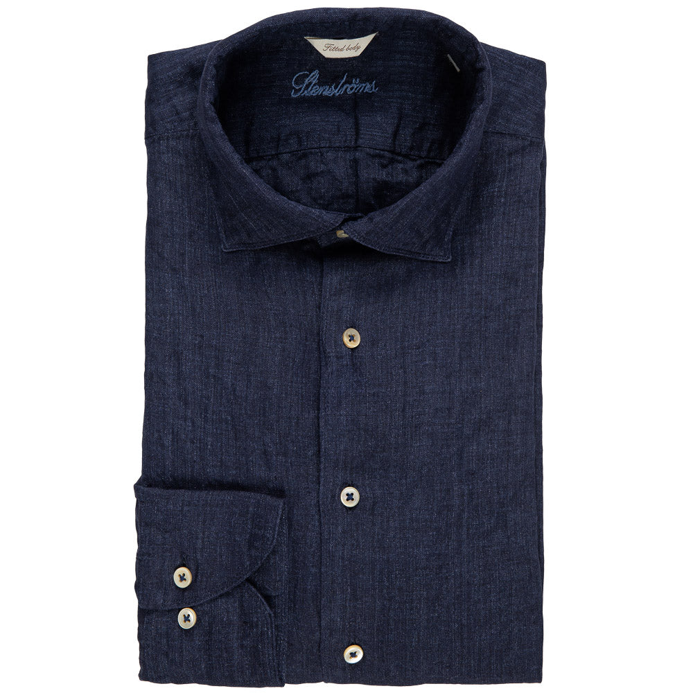 Linskjorte - Regular - Navy