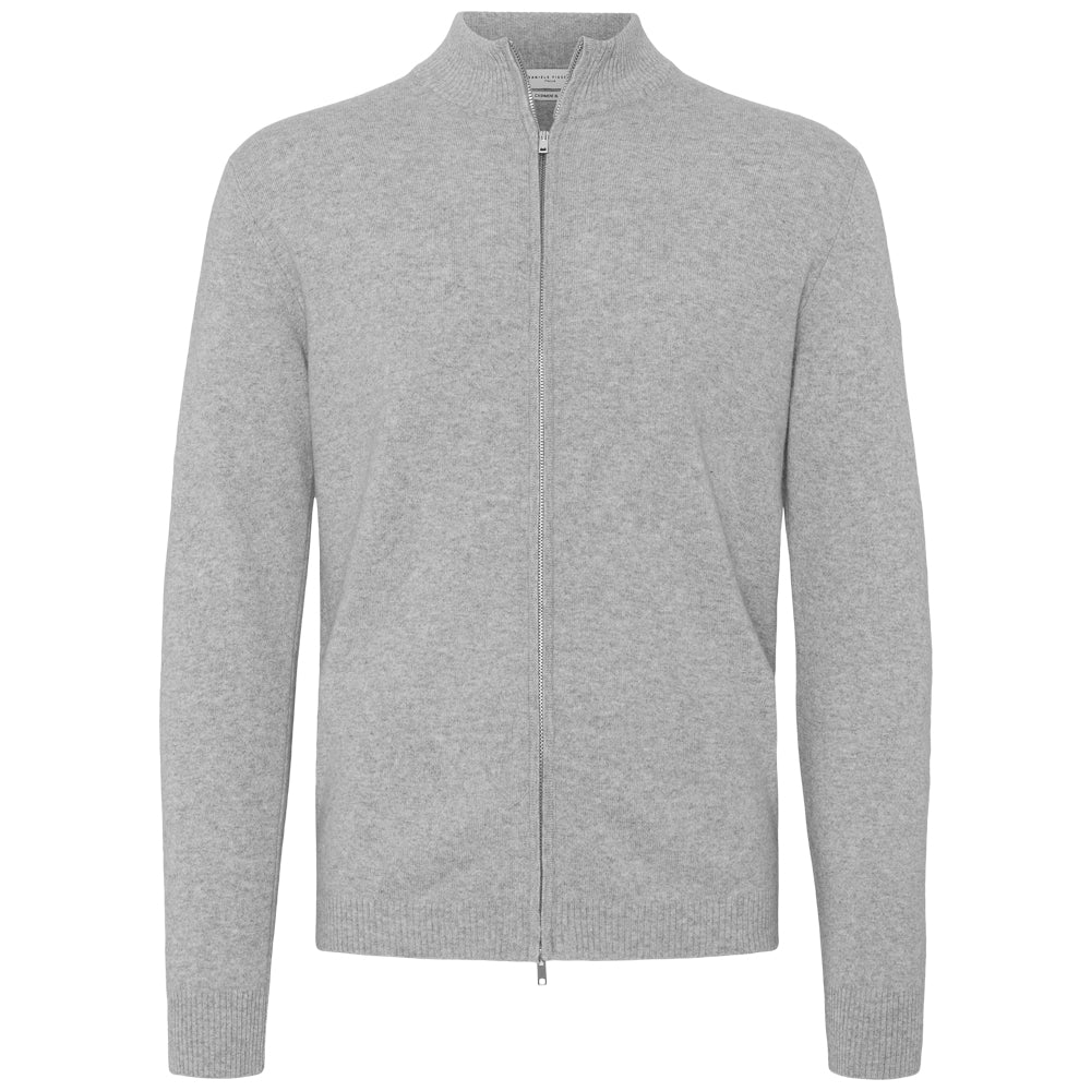 Full zip - Lys grå