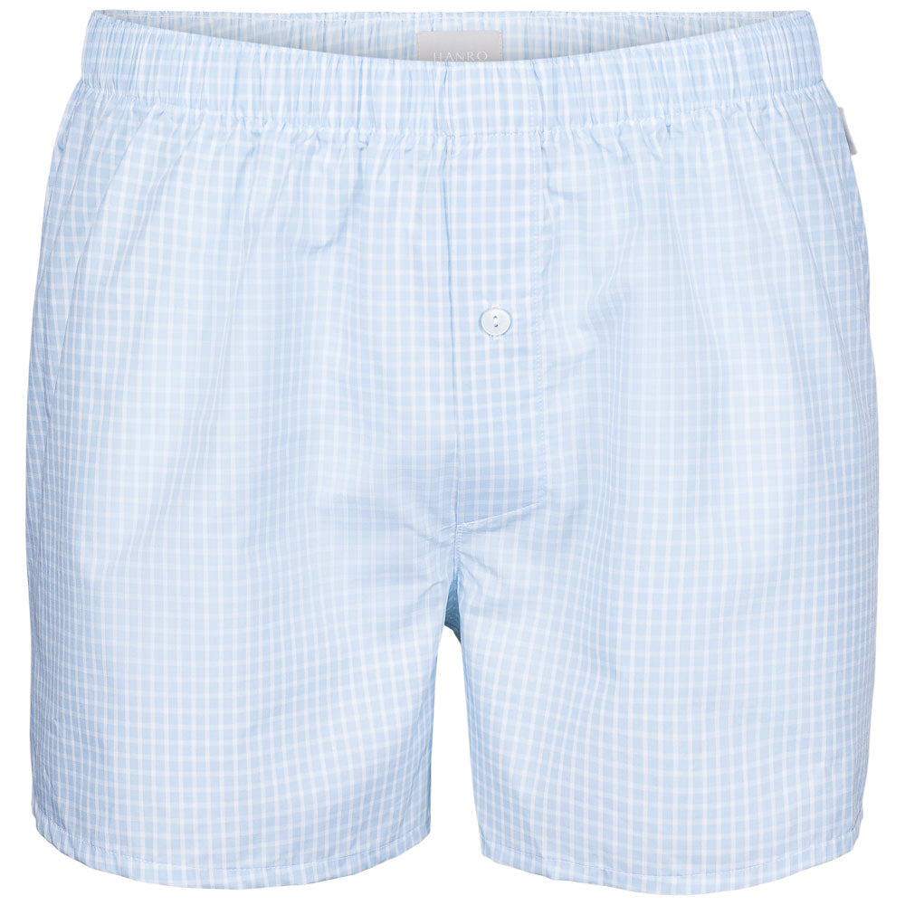 Boksershorts - Lys blå rutet