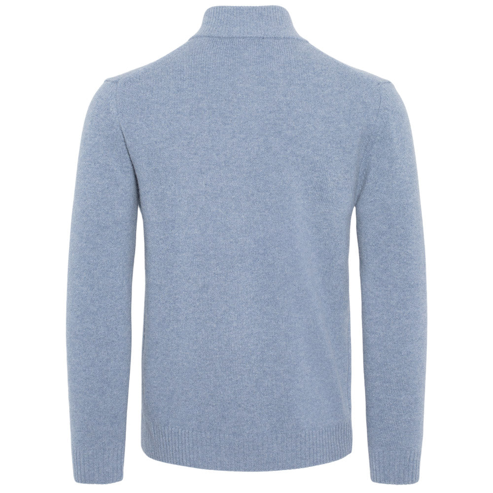 Full zip - Lys blå