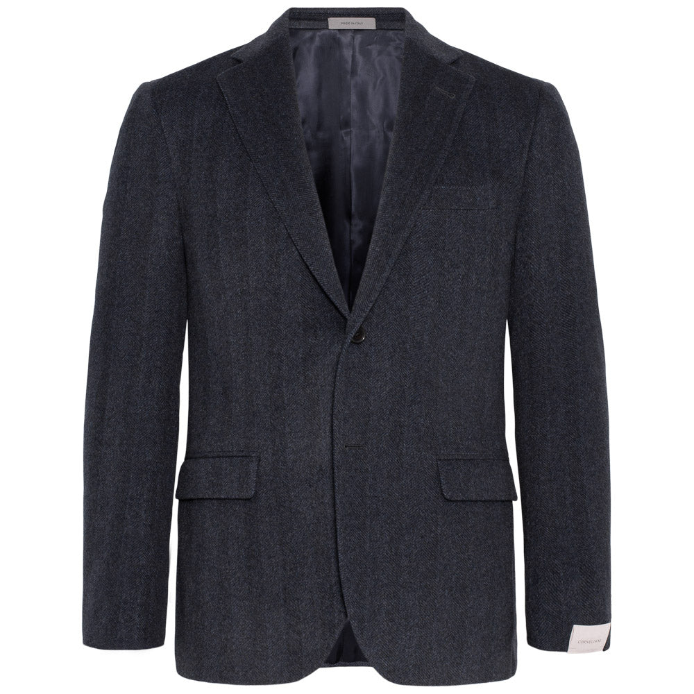 Jakke - Academy - Navymelert flanell