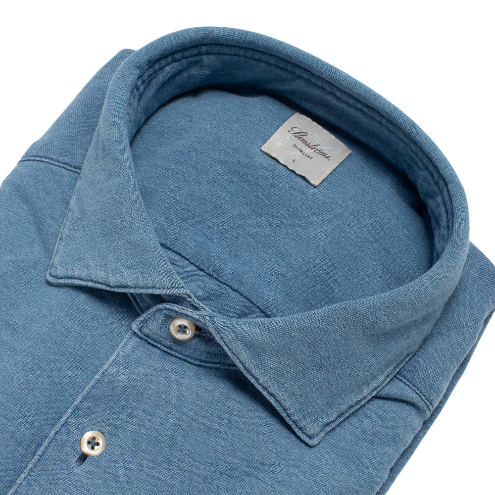 Jerseyskjorte - Slimline - Denim