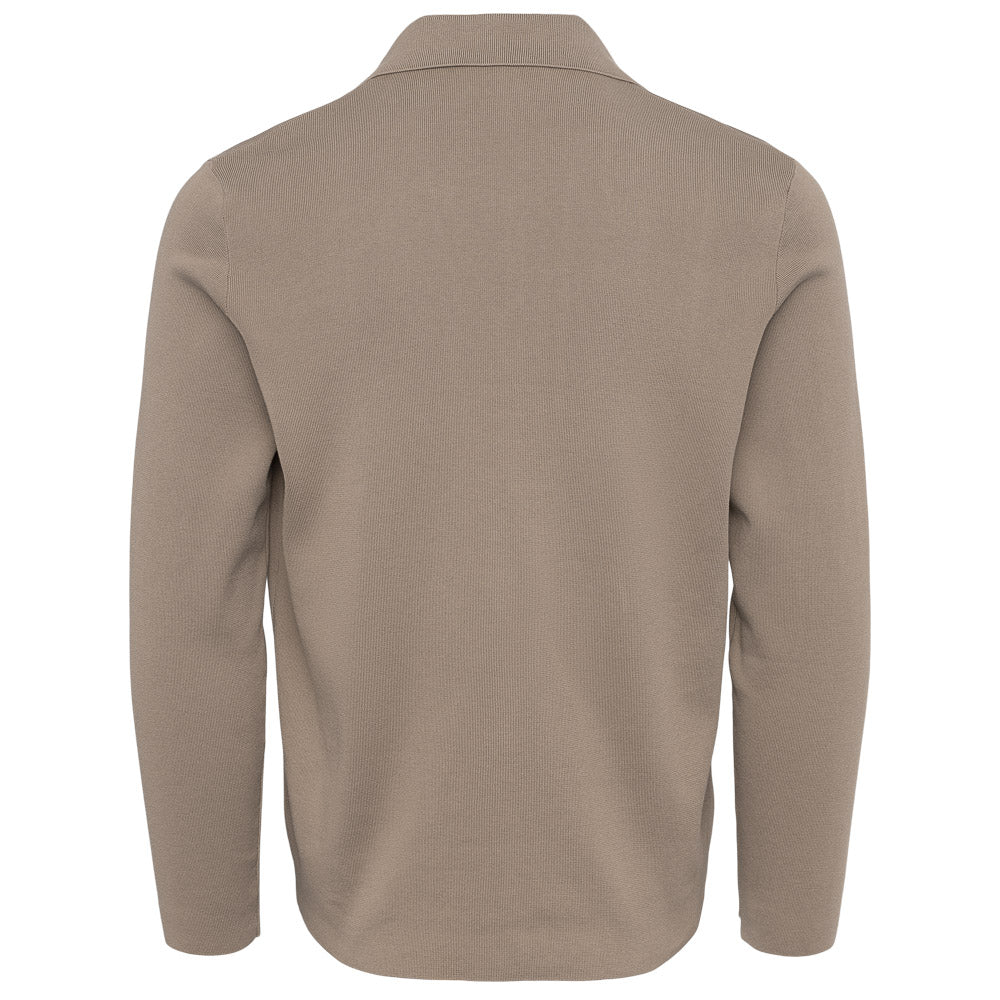 Strikkejakke - Beige