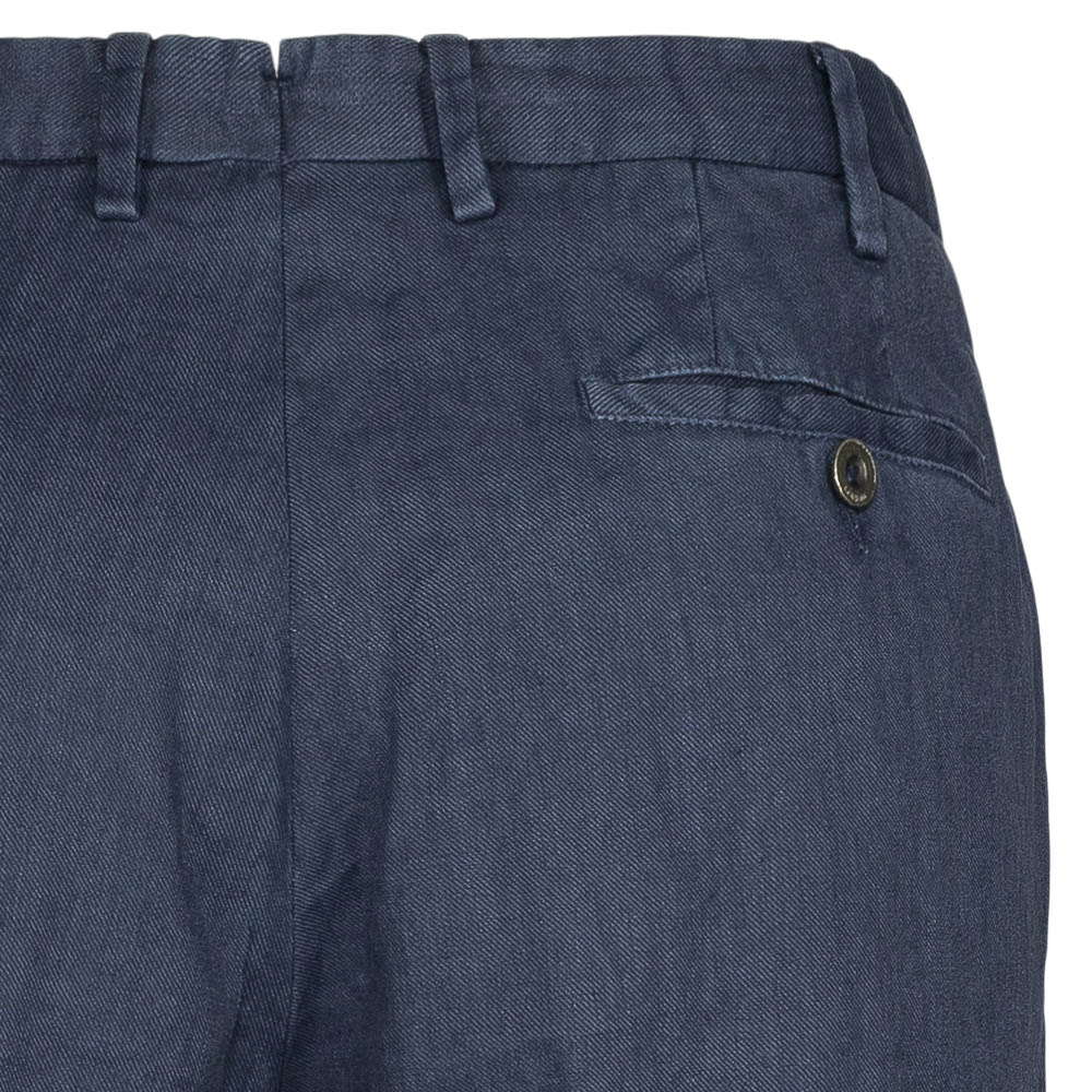 Lin/Bomull bukse - EL56089 835 - Navy