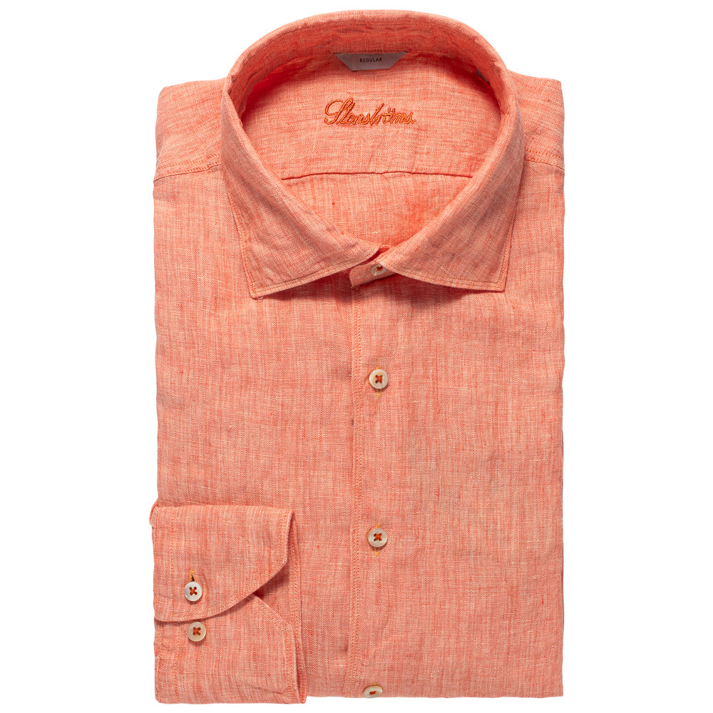 Linskjorte - Regular - Orange