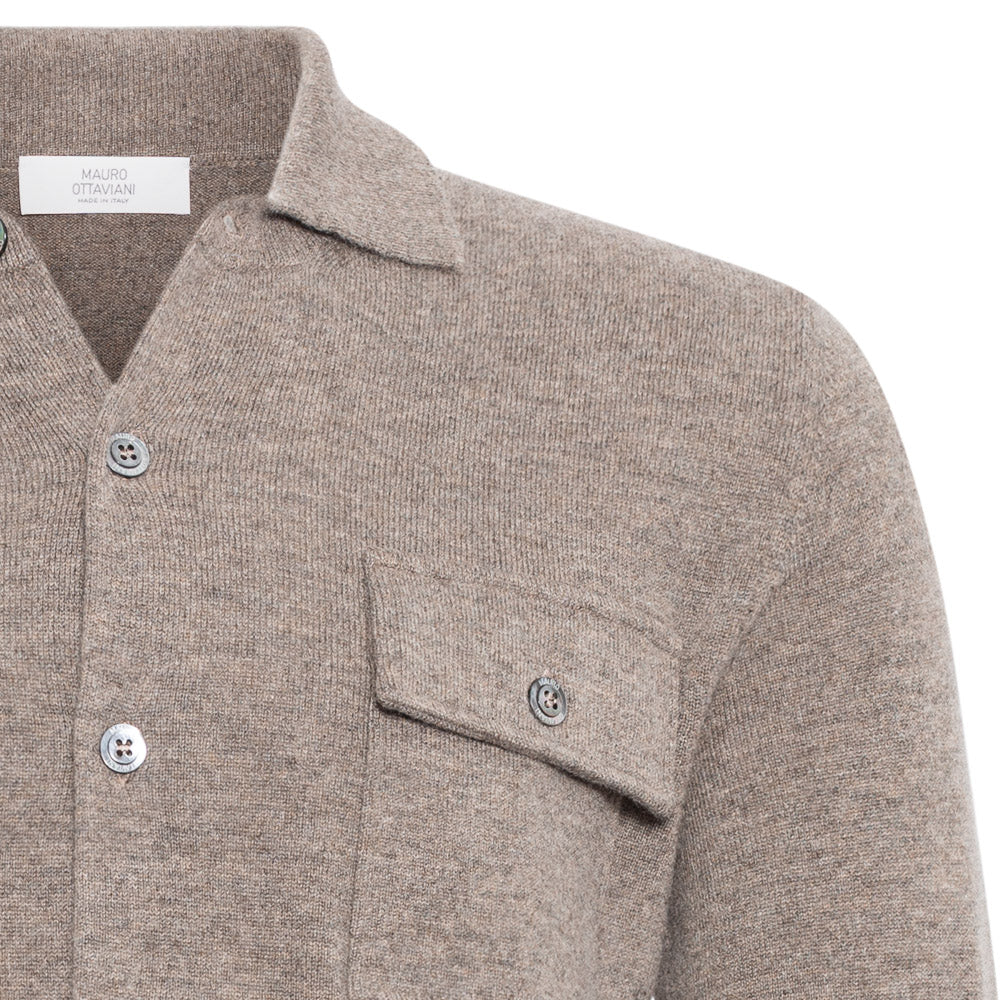 Overshirt - Mørk beige