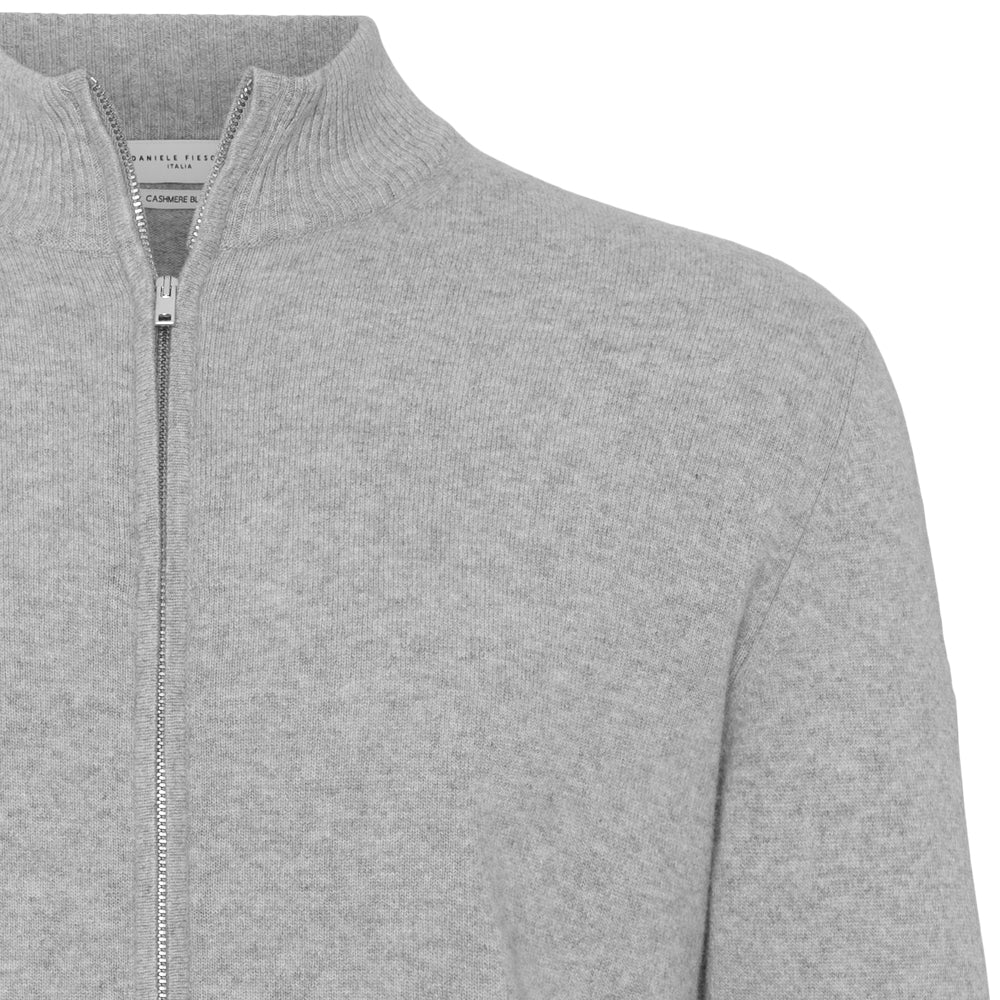 Full zip - Lys grå