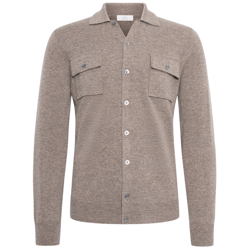 Overshirt - Mørk beige