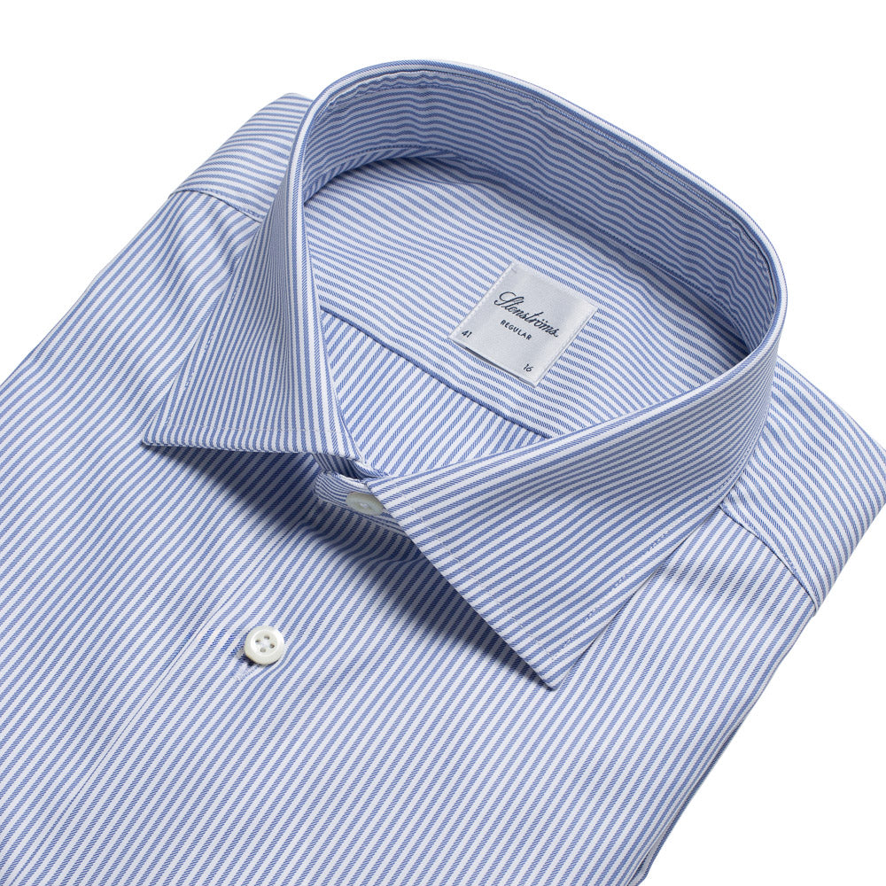 Skjorte - Regular - Blå stripet