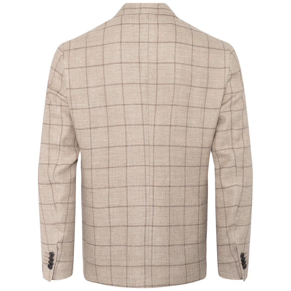 Jakke - Academy - Beige rutet