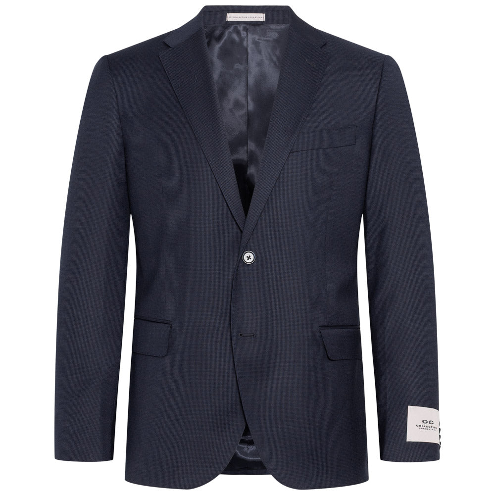 Dress - CC - Navy mikrorutet