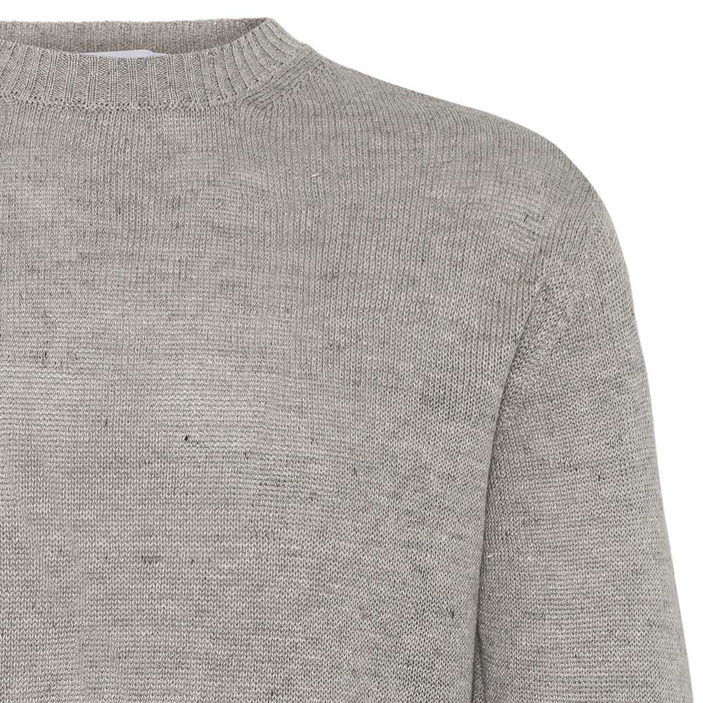 Rundhals genser - Lys grå
