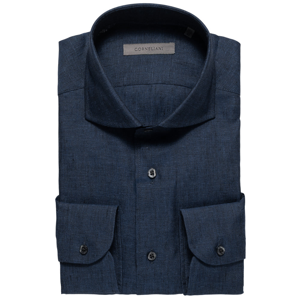 Linskjorte - Regular - Navy