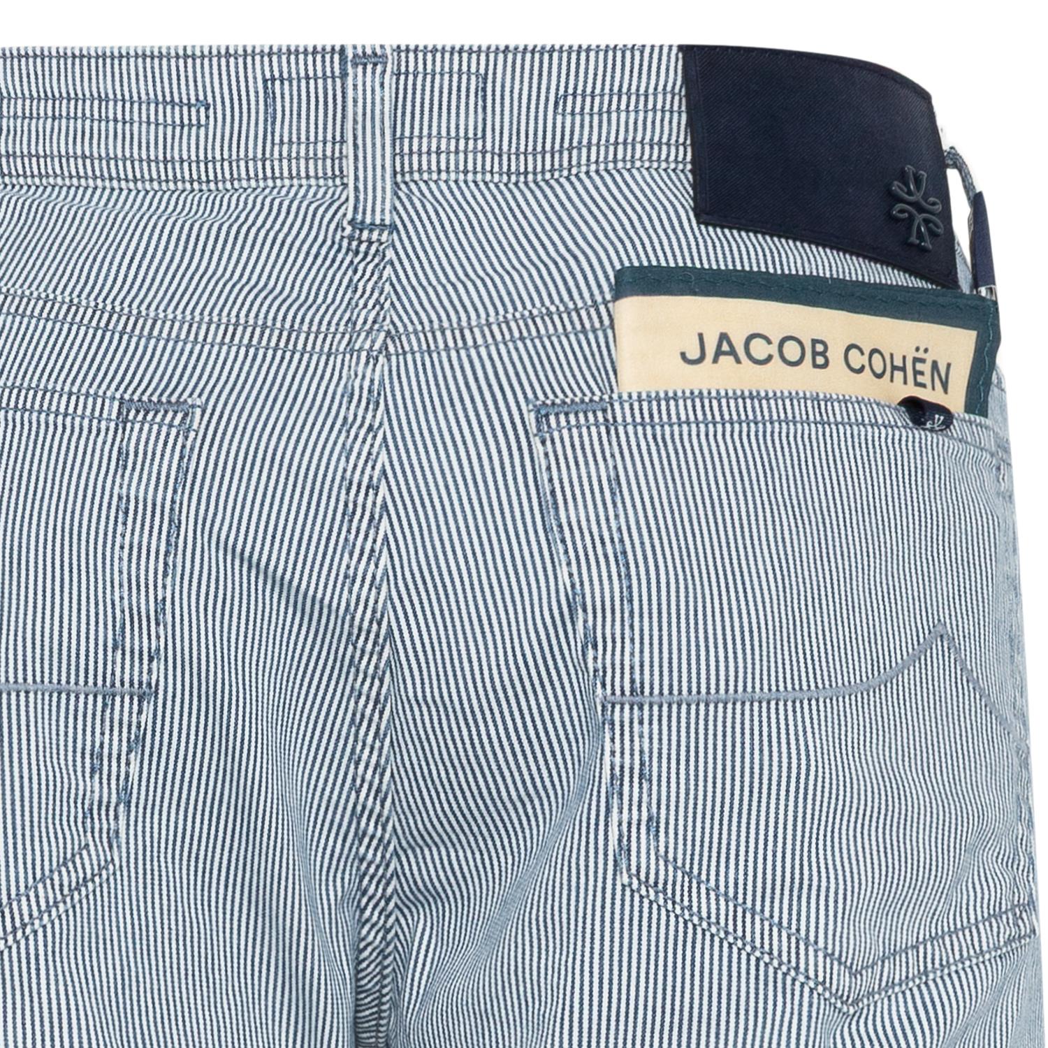 Bomullsjeans - Bard - Navy stripet