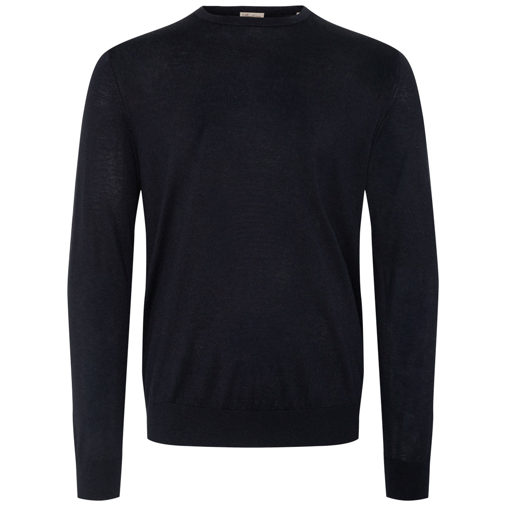 Rundhals genser - Navy