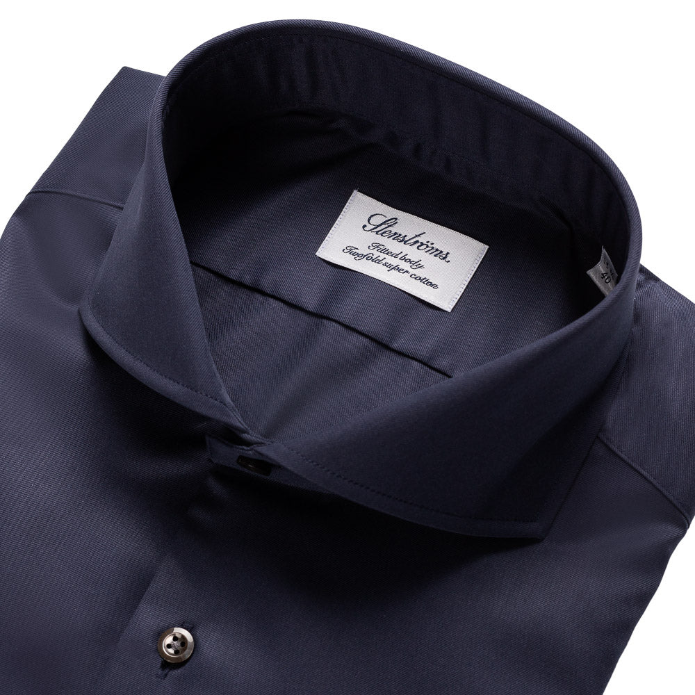 Skjorte - Fitted Body - Navy