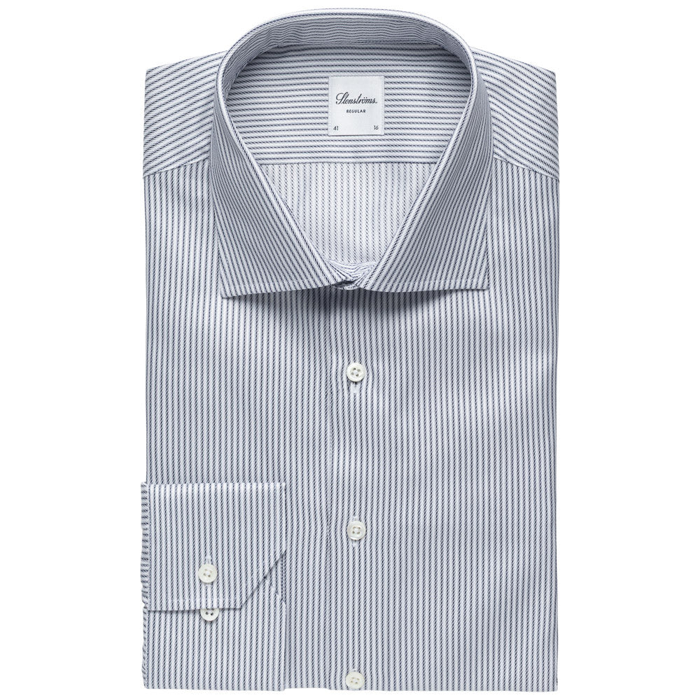 Skjorte - Regular - Navy stripet