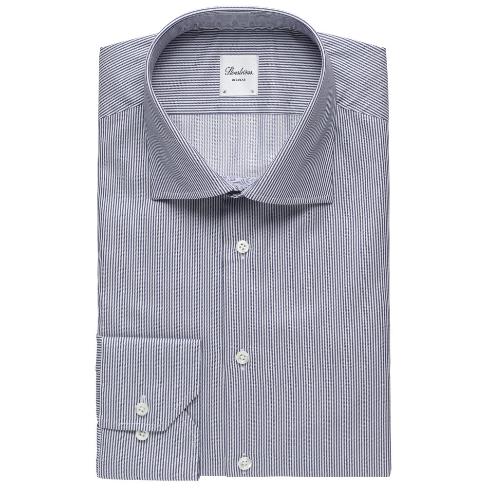 Skjorte - Regular - Navy stripet
