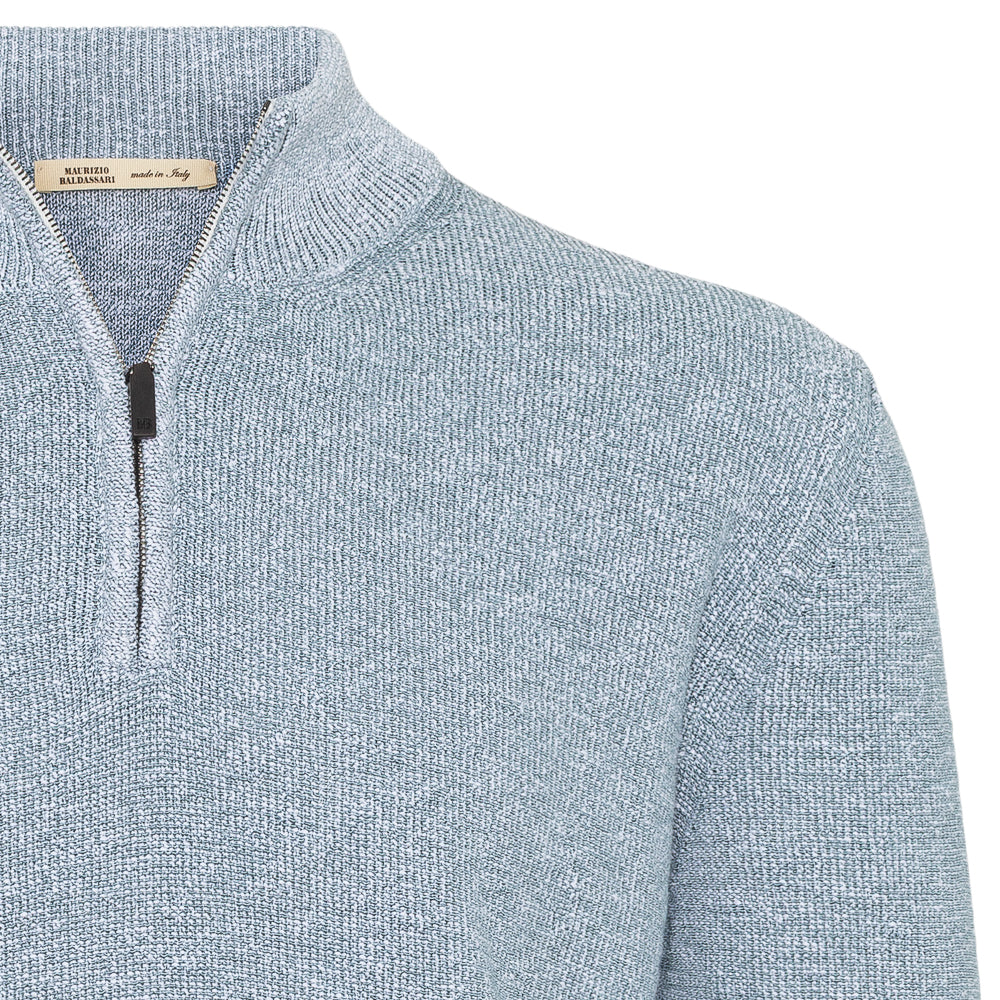 Half zip - Lys blå