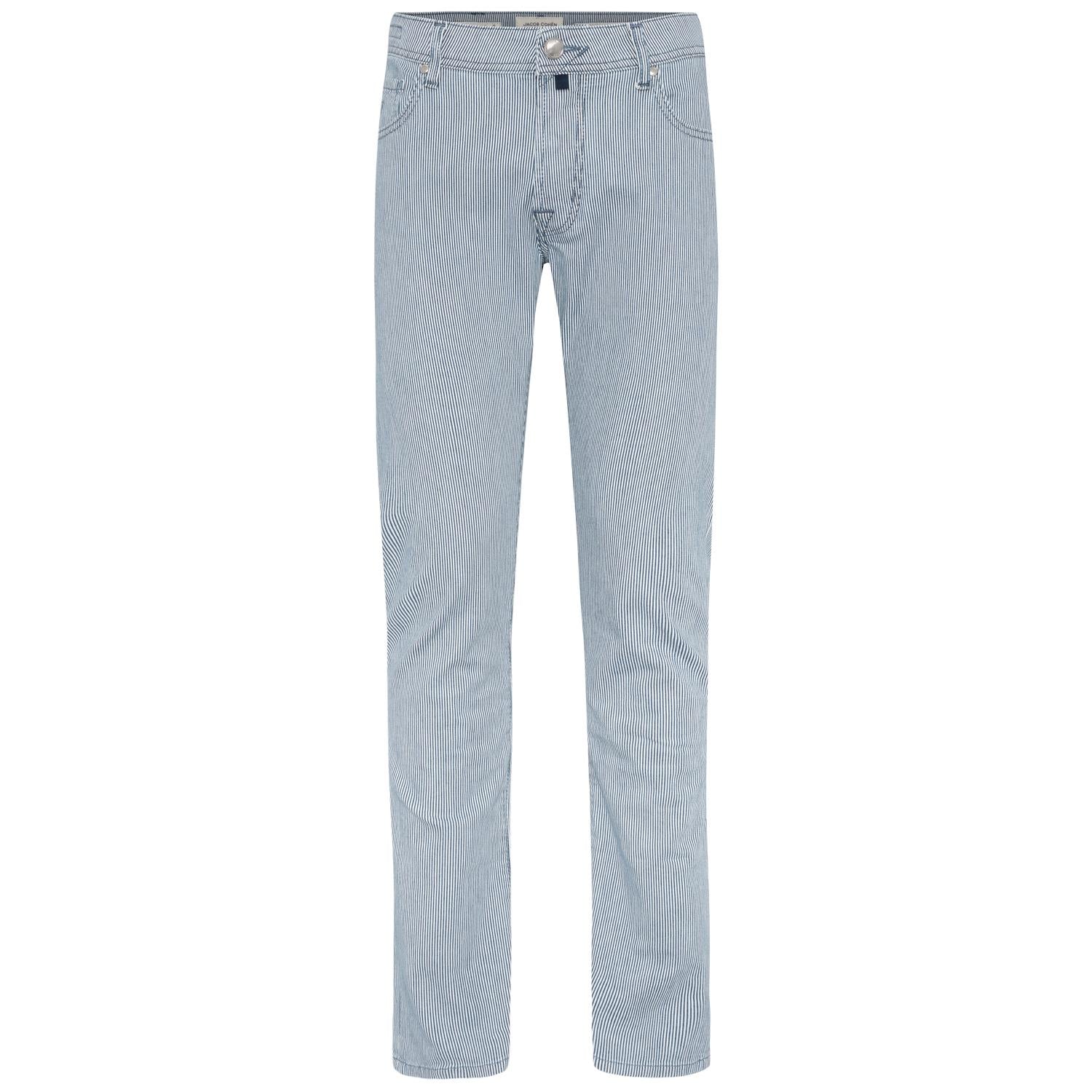 Bomullsjeans - Bard - Navy stripet