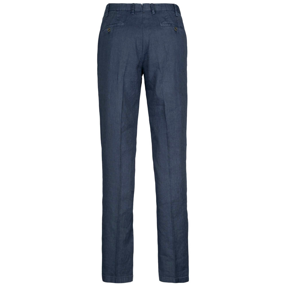 Lin/Bomull bukse - EL56089 835 - Navy