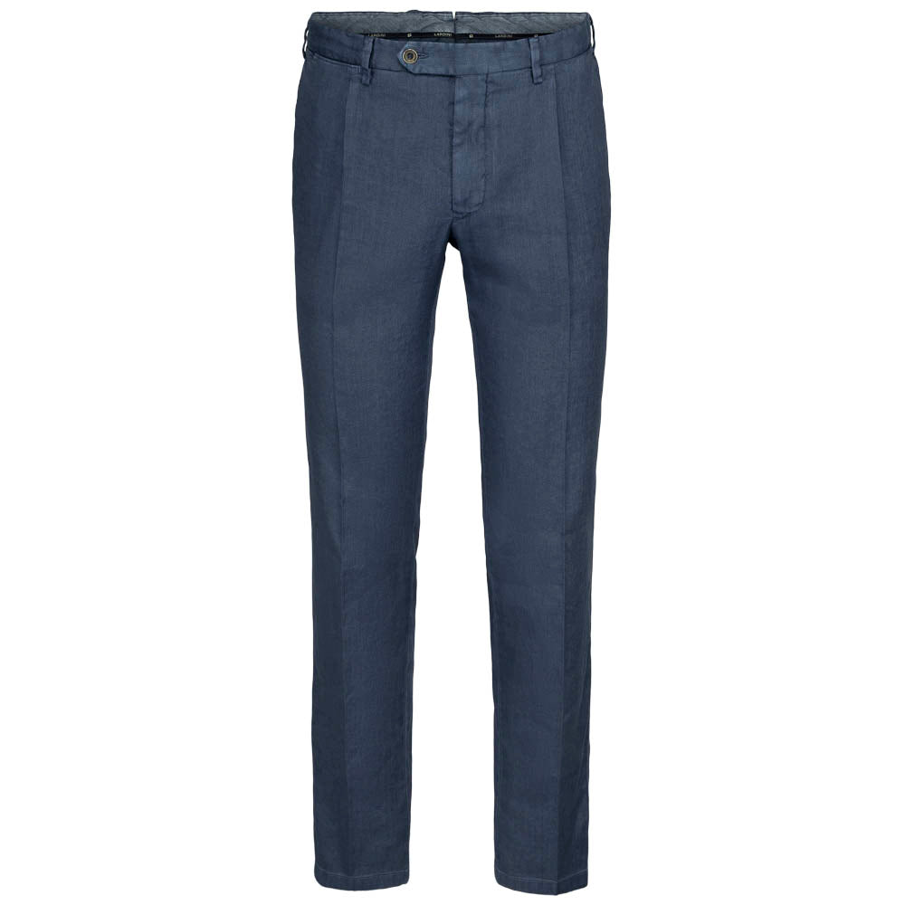 Lin/Bomull bukse - EL56089 835 - Navy