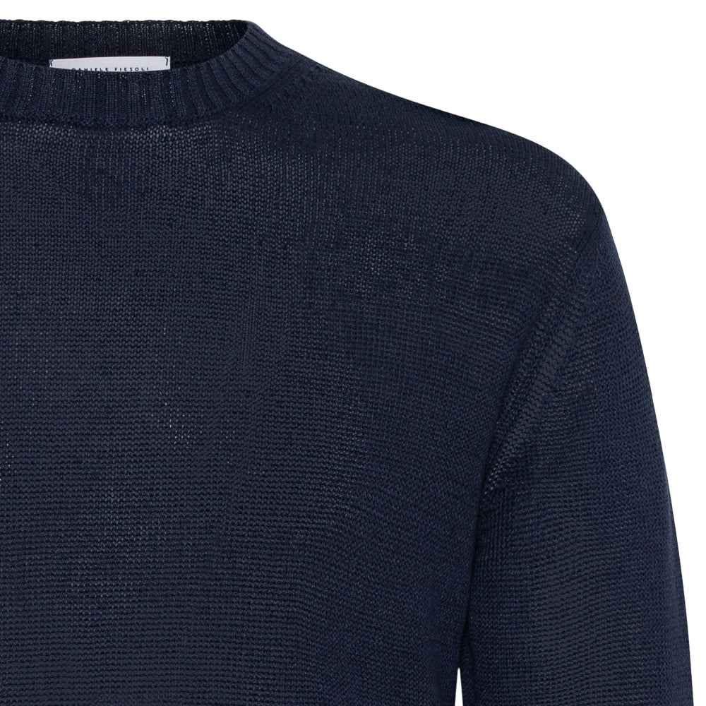 Rundhals genser - Navy