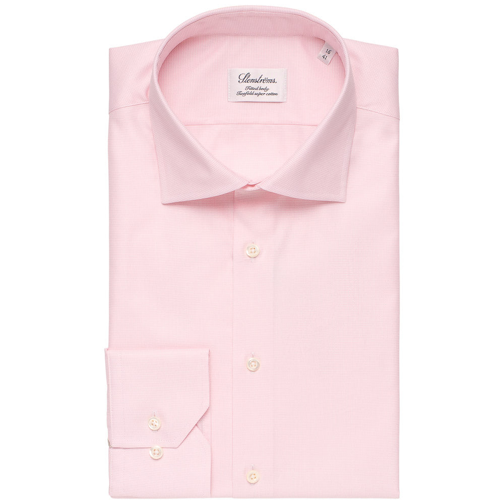 Skjorte - Fitted body - 8917 503 - Lys rosa rutet