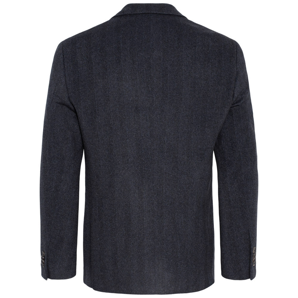 Jakke - Academy - Navymelert flanell