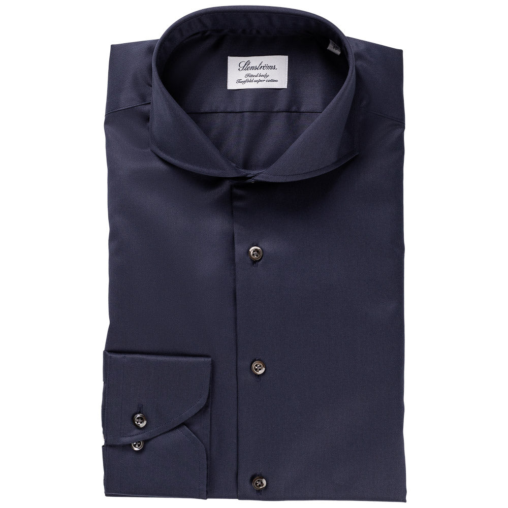 Skjorte - Fitted Body - Navy